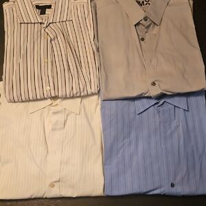 Men's Assorted Dress Shirts - Striped and Solid